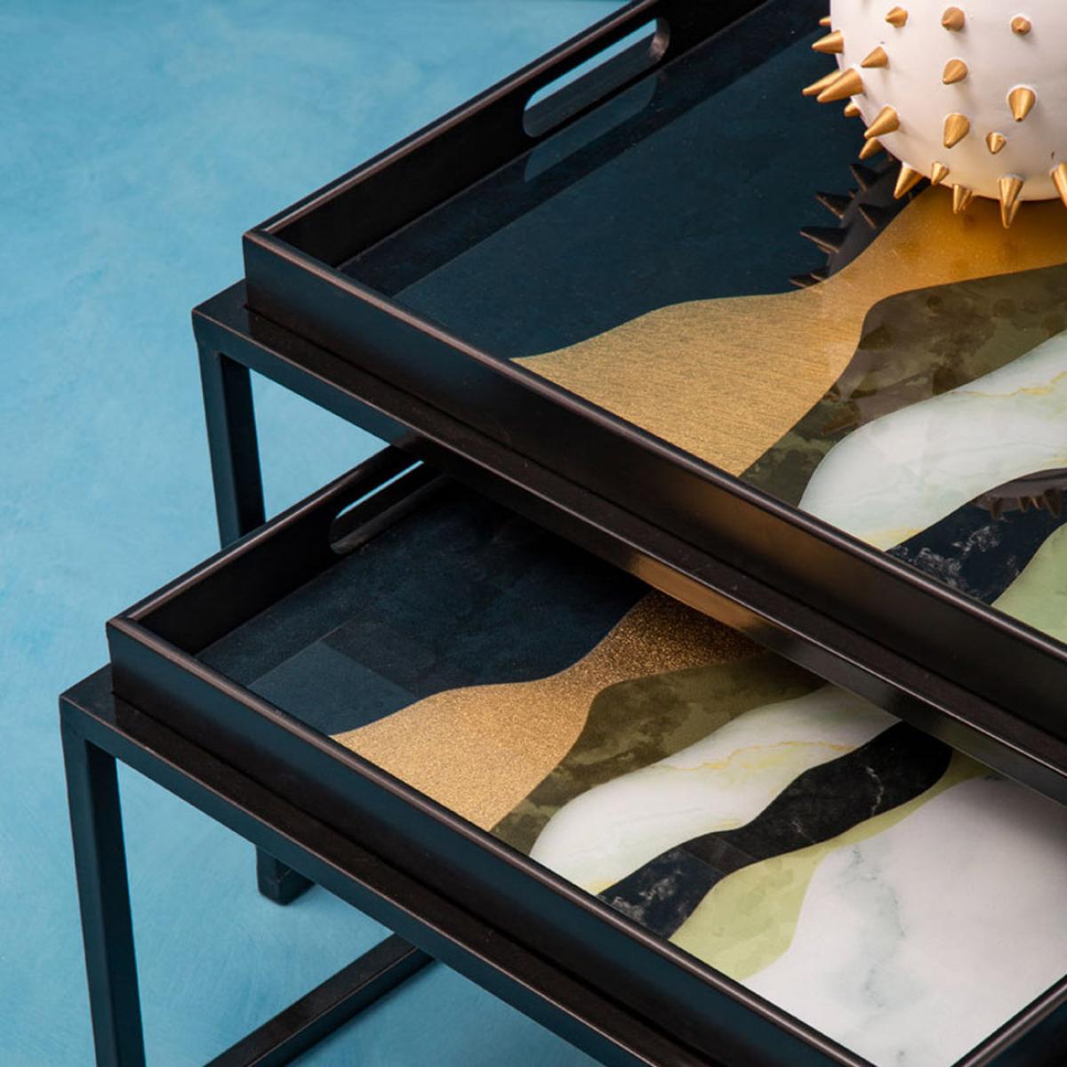 Olivia's Set of 2 Seline Side Tables in Assorted Colours – image 5