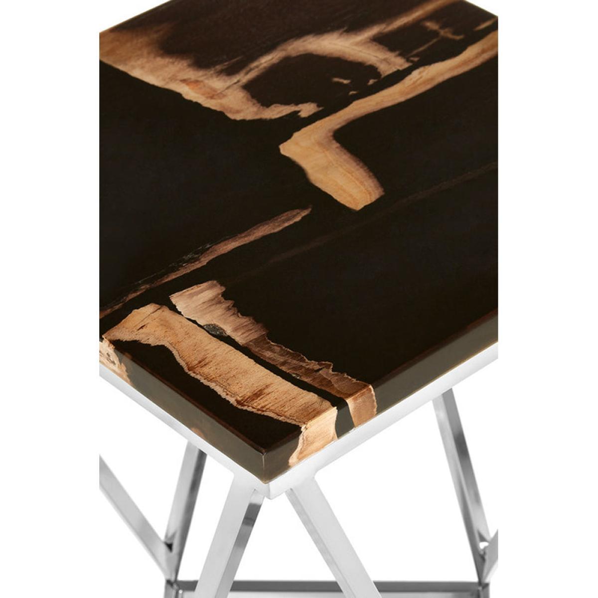 Olivia's Dark Petrified, Parallel Base Side Table – image 3