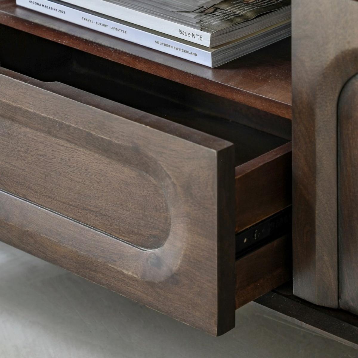 Gallery Interiors Inca Side Table in Whitewash – image 6