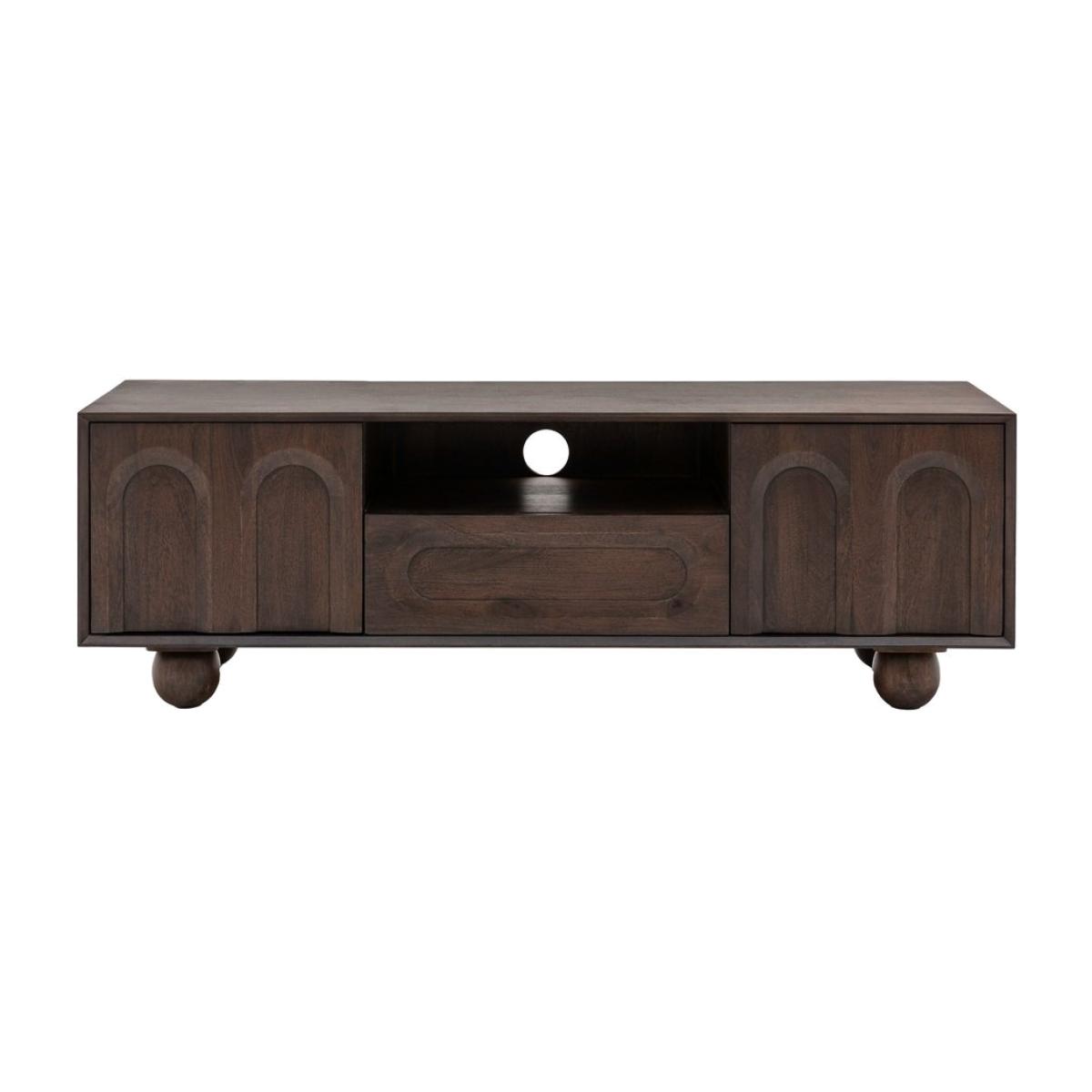 Gallery Interiors Inca Side Table in Whitewash – image 1