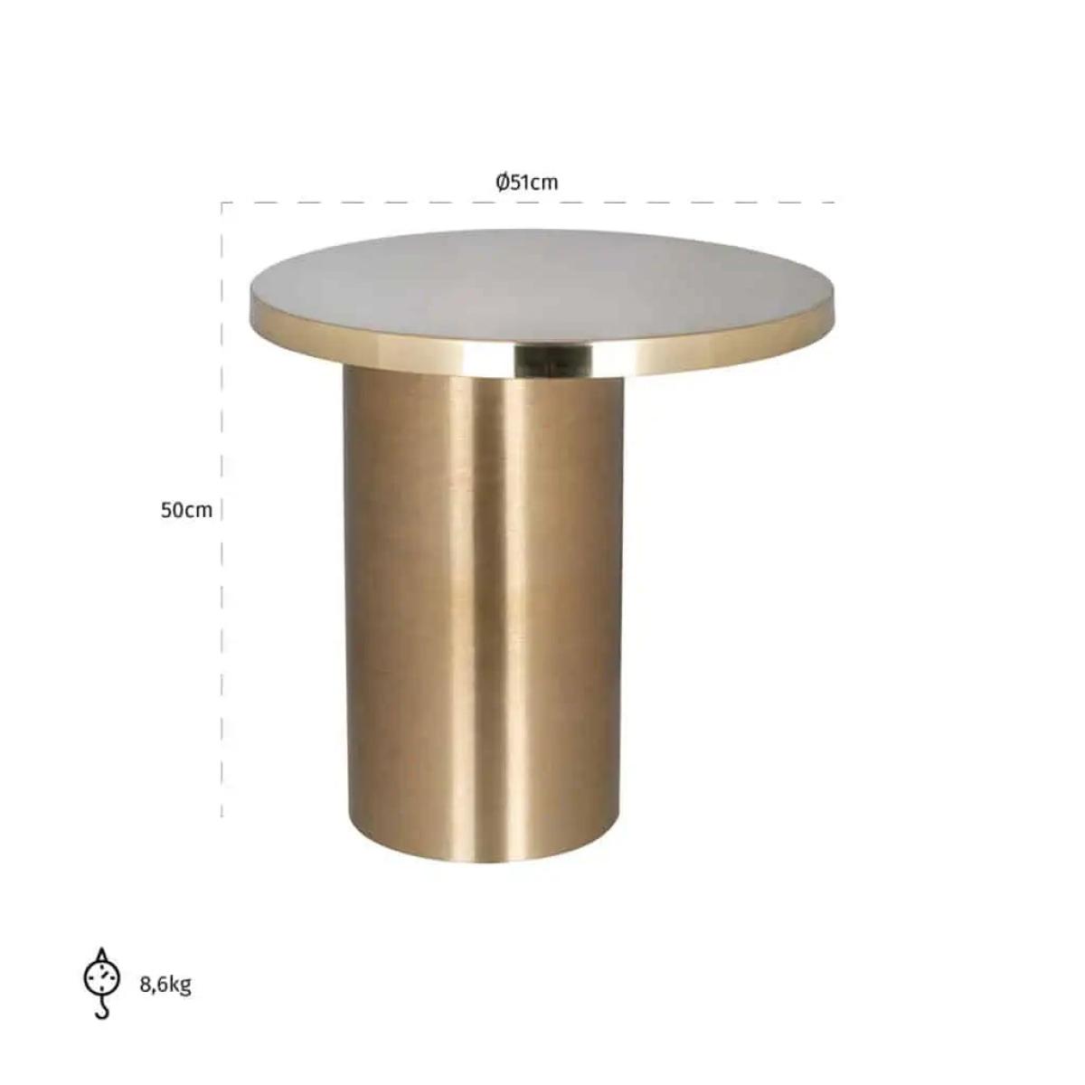 Richmond Interiors Naya Side Table in Gold – image 3