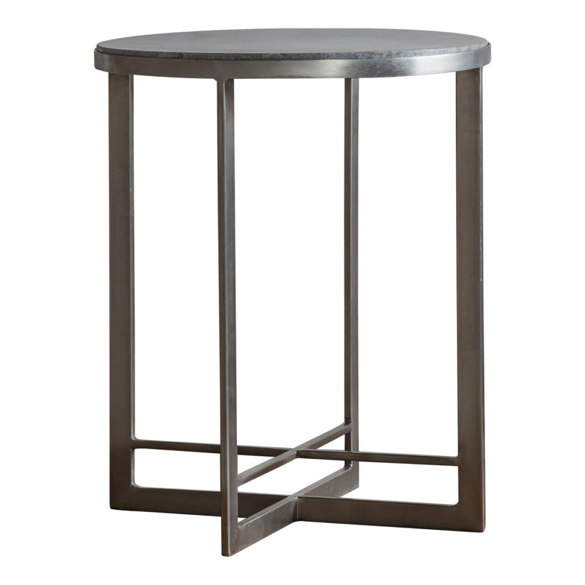 Gallery Interiors Necton Side Table in Silver – image 5