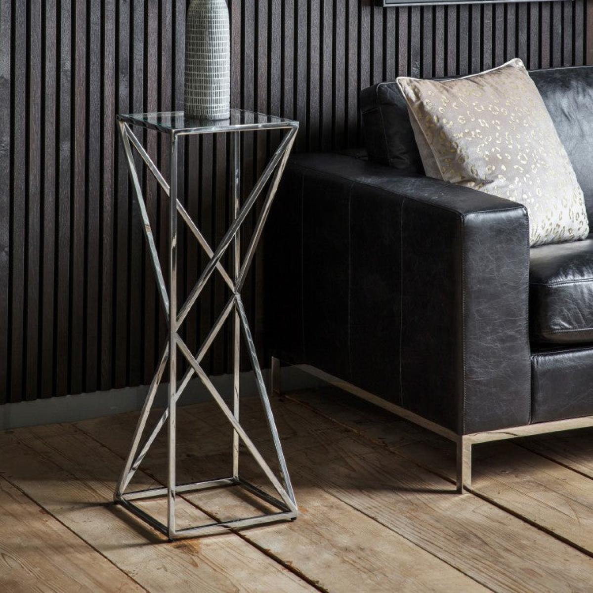 Gallery Direct Parma Silver Side Table | Outlet / Large – image 2