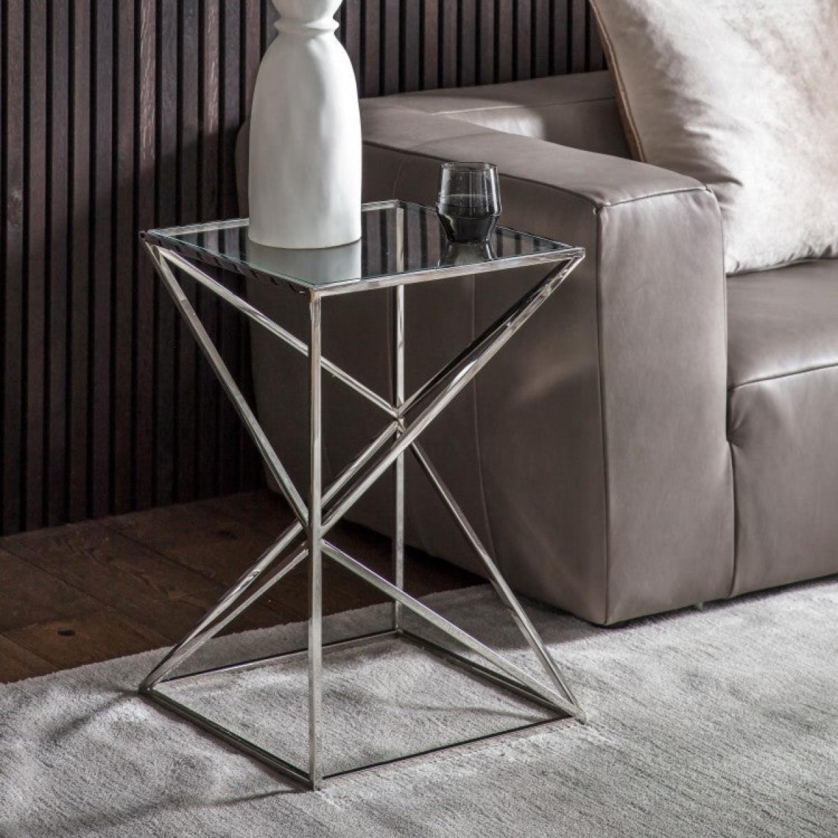 Gallery Direct Parma Silver Side Table | Outlet / Large – image 1