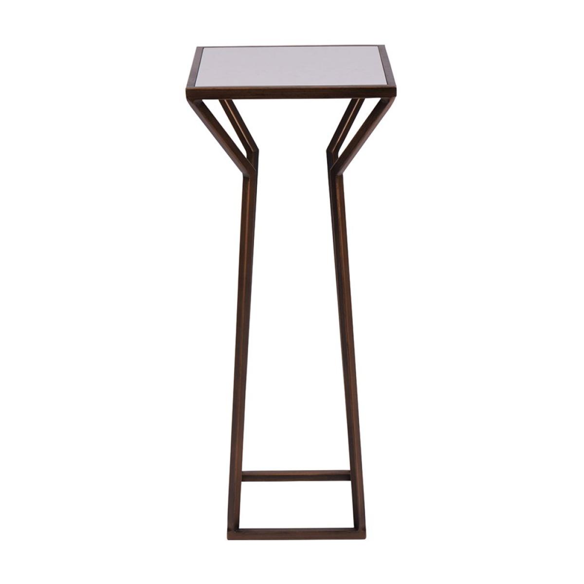Libra Interiors Hylas Antique Copper & Ceramic Side Table – image 2