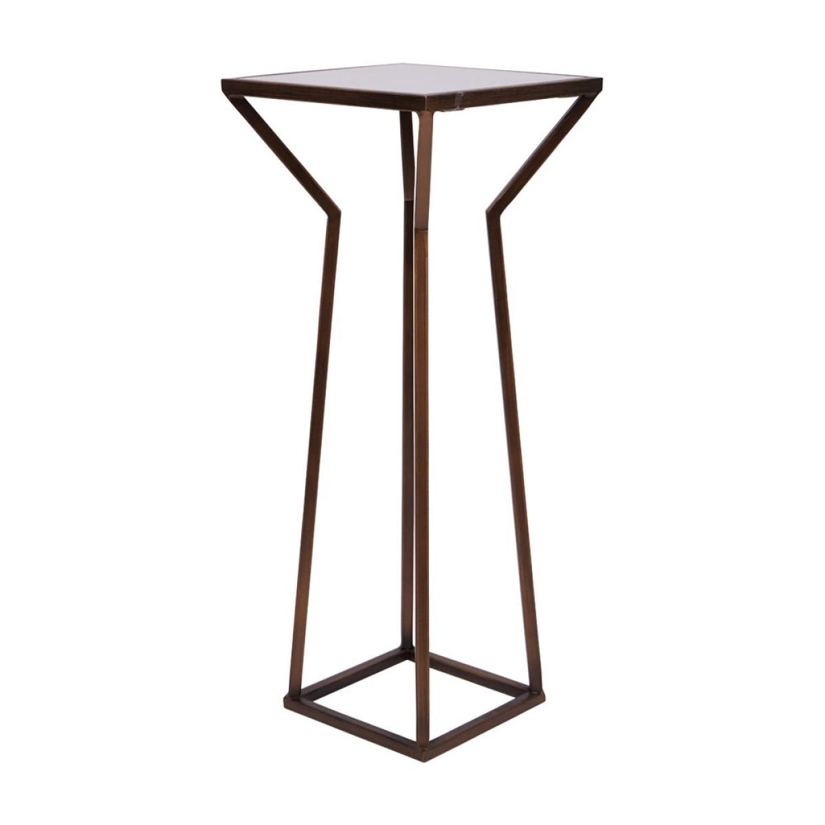 Libra Interiors Hylas Antique Copper & Ceramic Side Table – image 3