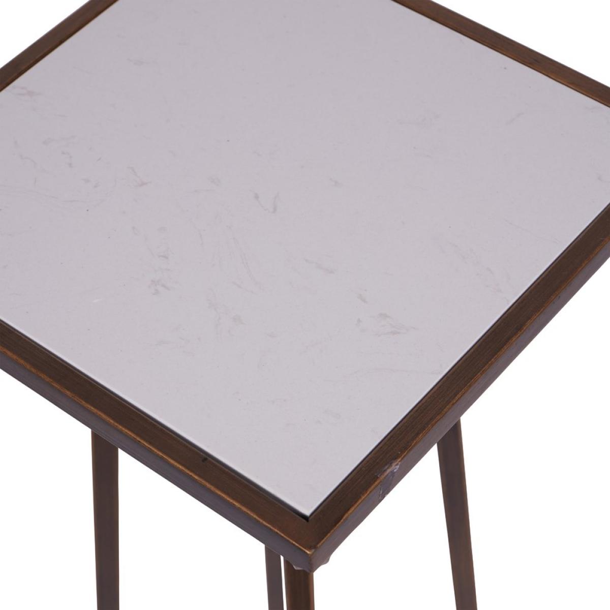 Libra Interiors Hylas Antique Copper & Ceramic Side Table – image 4