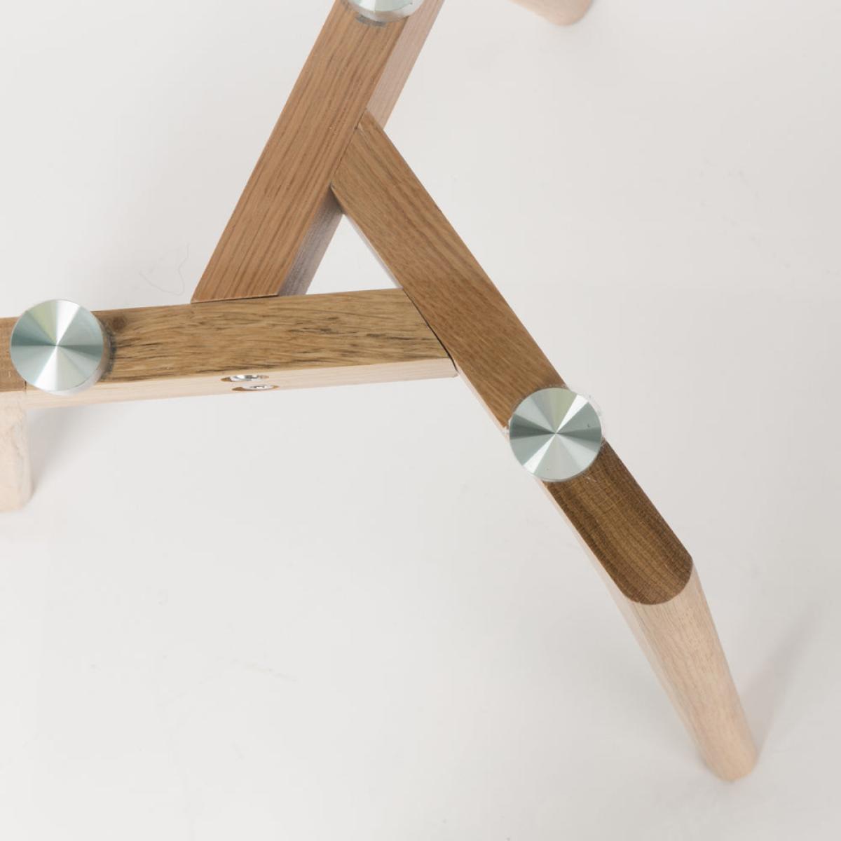 Olivia's Nordic Living Collection - Blakely Side Table in Glass & Oak – image 7
