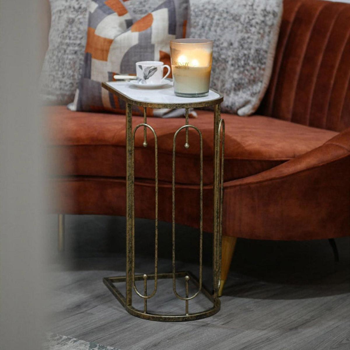 Mindy Brownes Estela Marble Sofa Side Table – image 2
