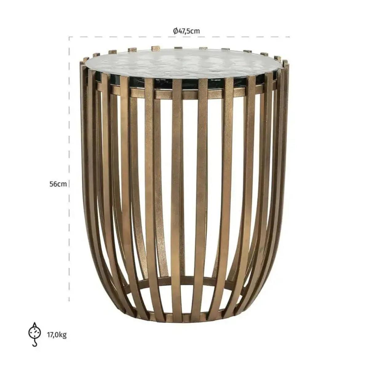 Richmond Interiors Volante Side Table in Gold – image 3