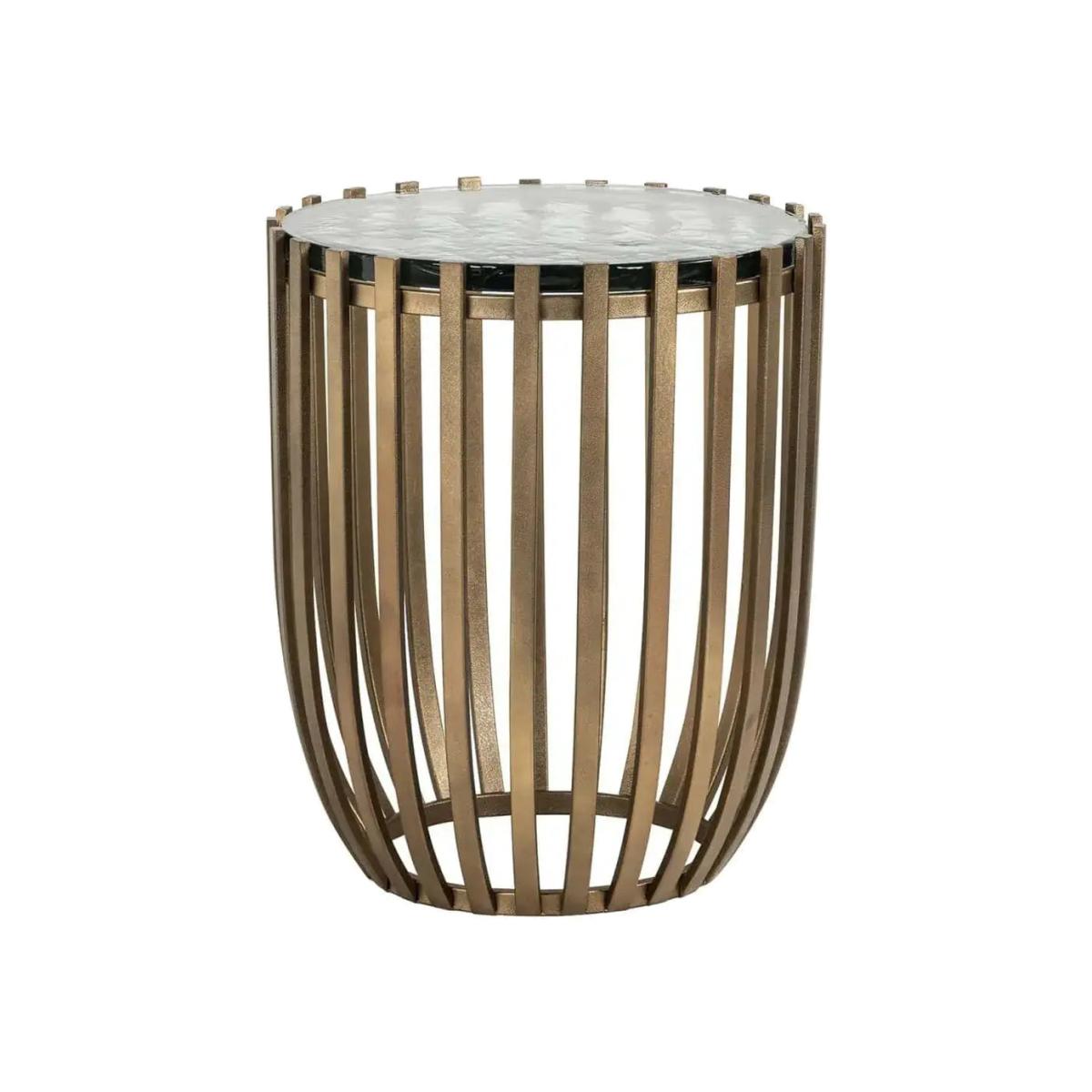 Richmond Interiors Volante Side Table in Gold – image 1