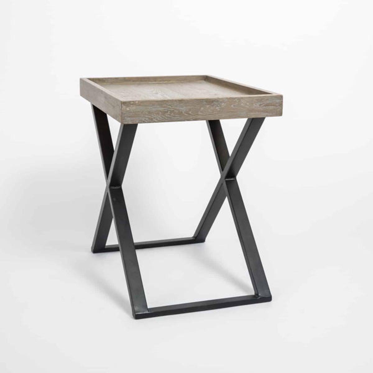 Olivia's Pershore Aged Oak Side Table – image 2