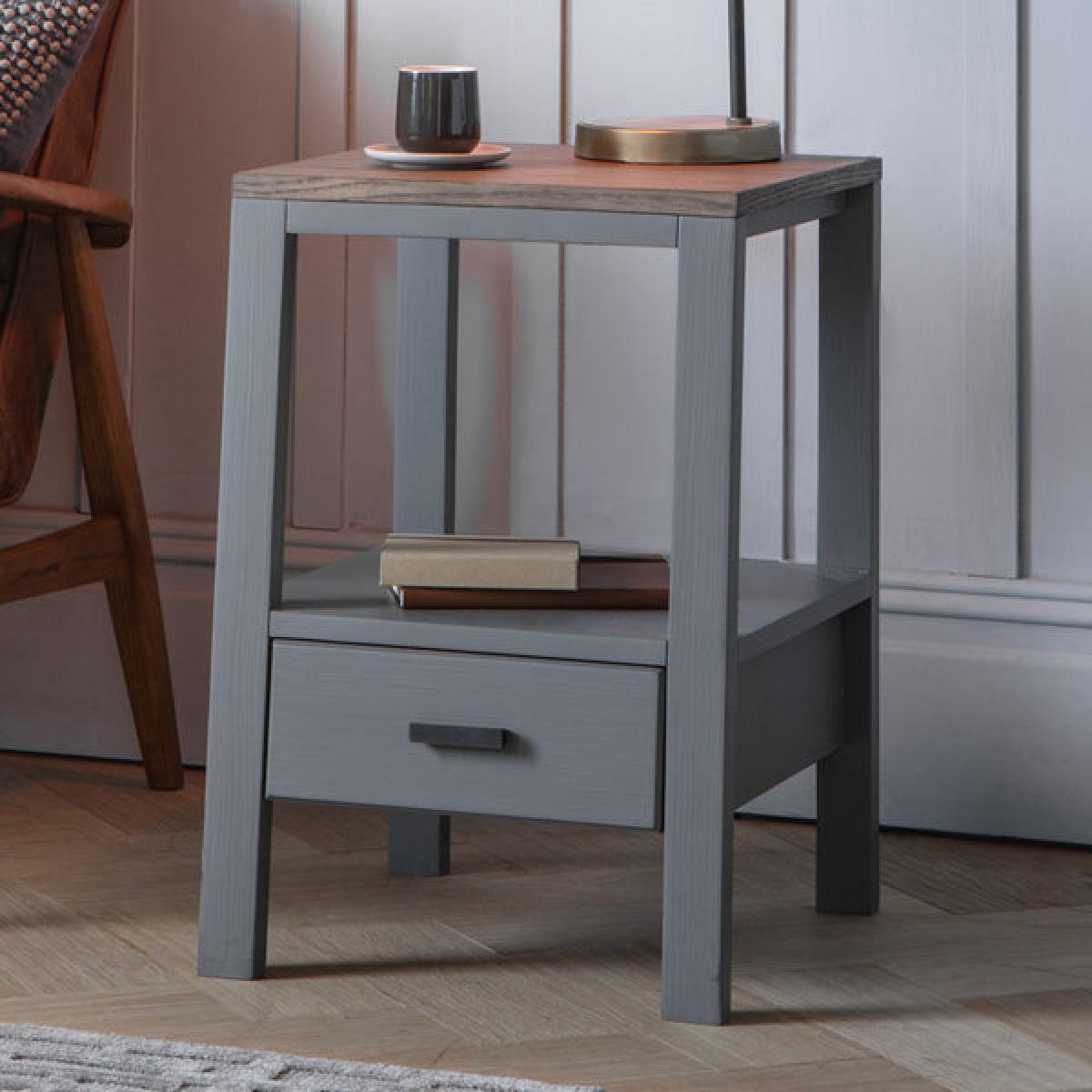 Gallery Direct Sherwood Smoked Grey Side Table – image 2