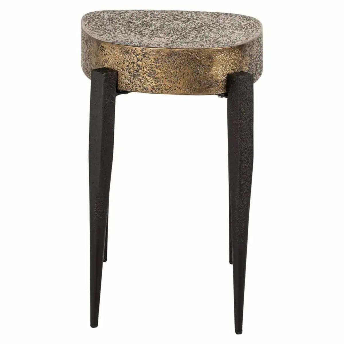 Richmond Interiors Declan Side Table in Gold – image 2