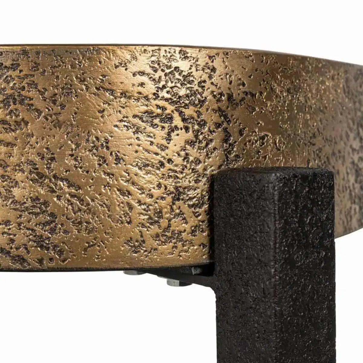 Richmond Interiors Declan Side Table in Gold – image 5