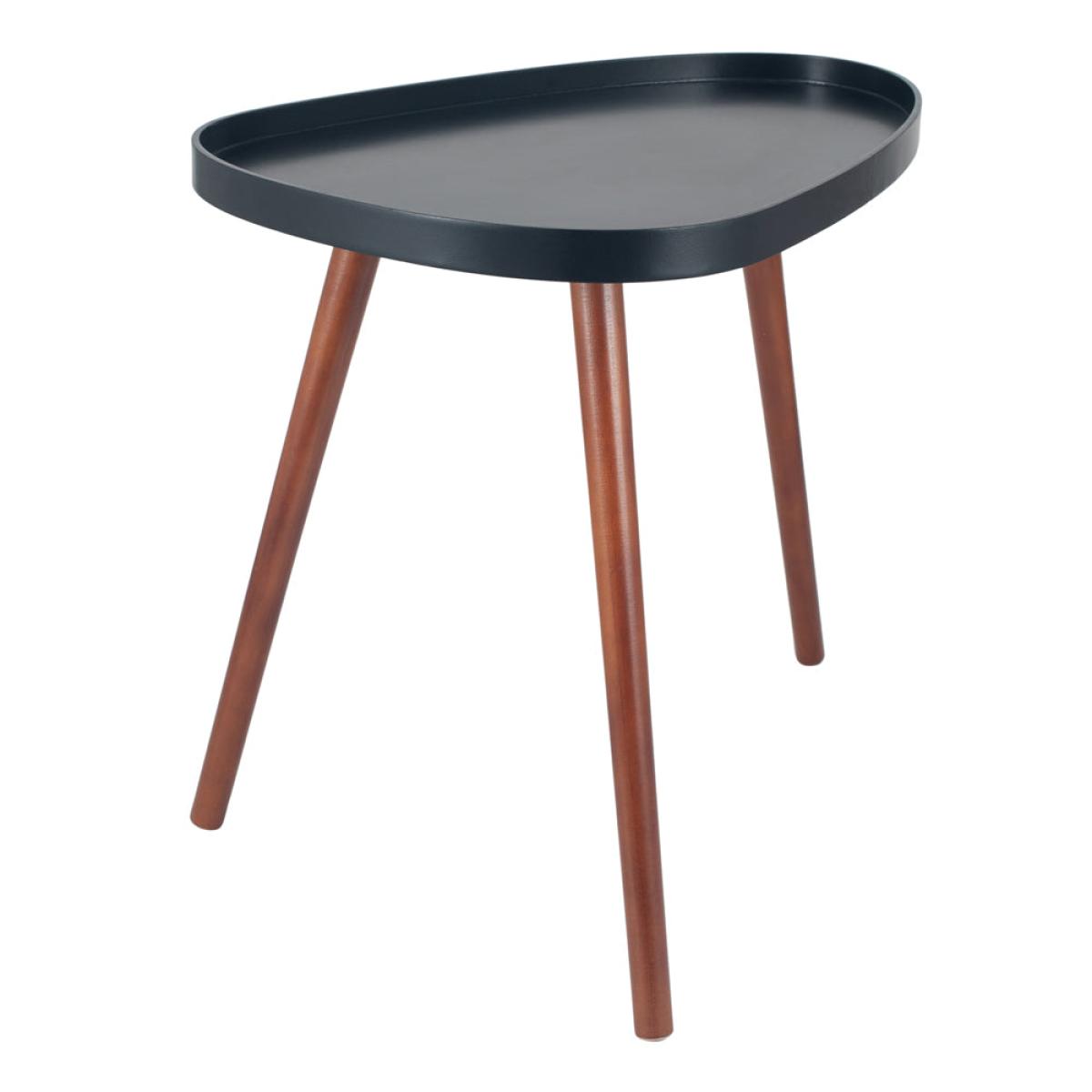 Olivia's Clancey MDF and Brown Pine Wood Teardrop Side Table – image 3