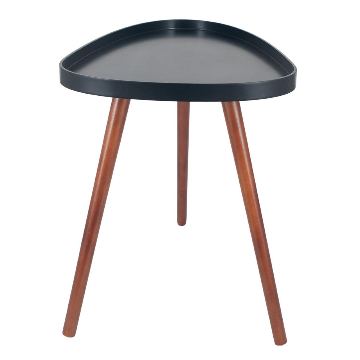 Olivia's Clancey MDF and Brown Pine Wood Teardrop Side Table – image 4