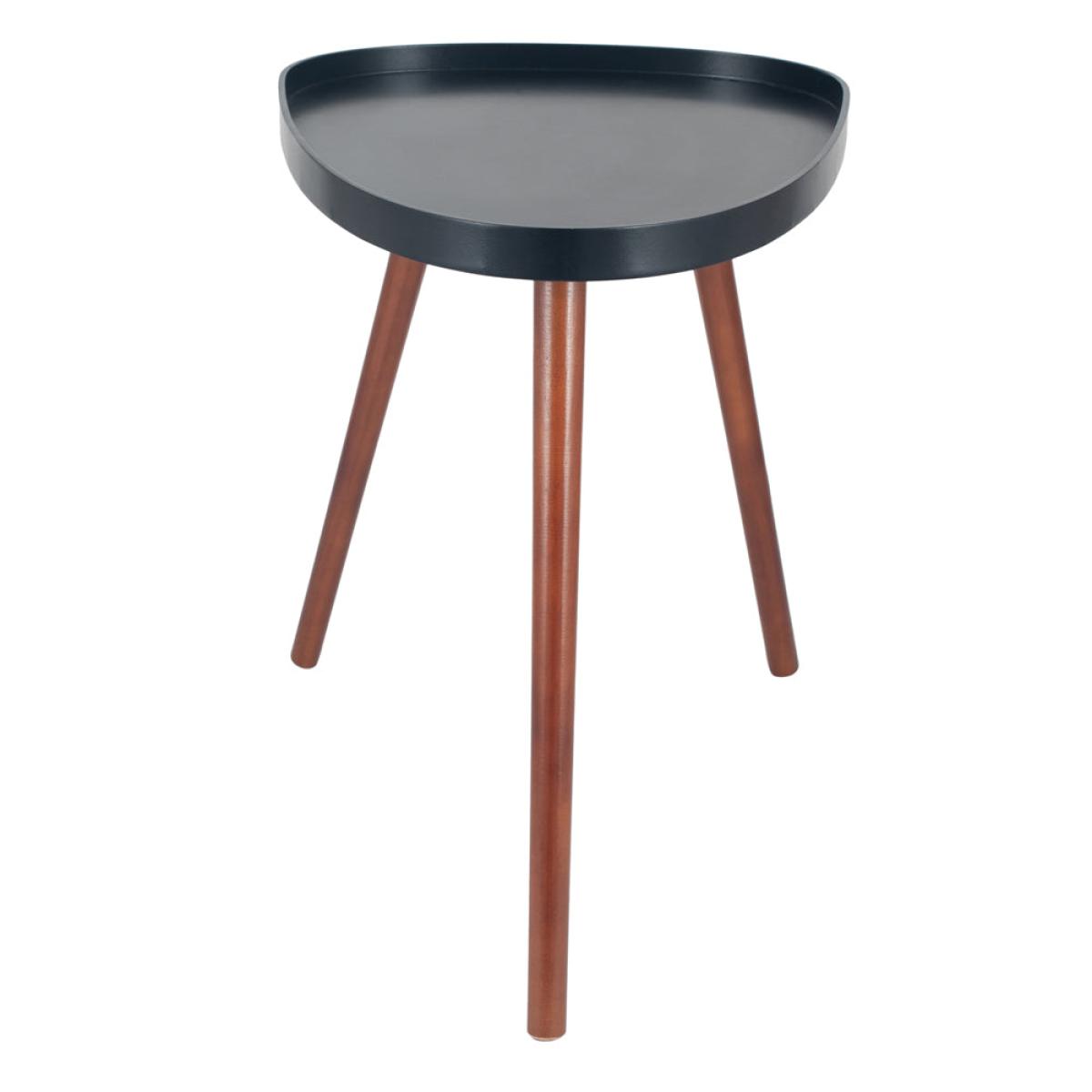 Olivia's Clancey MDF and Brown Pine Wood Teardrop Side Table – image 5