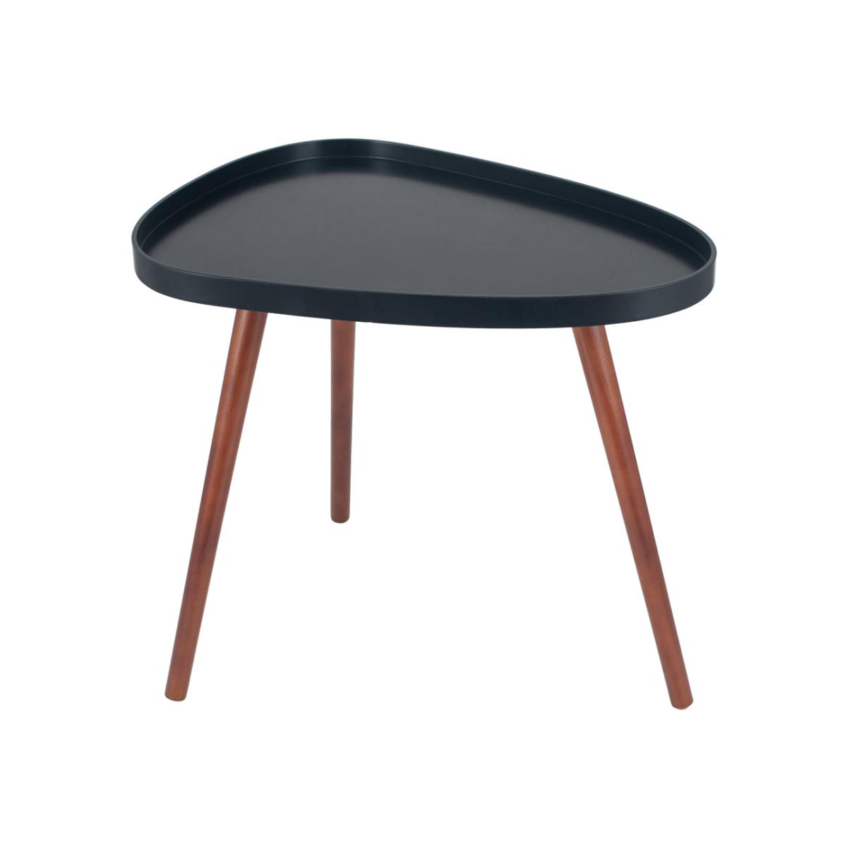 Olivia's Clancey MDF and Brown Pine Wood Teardrop Side Table – image 1
