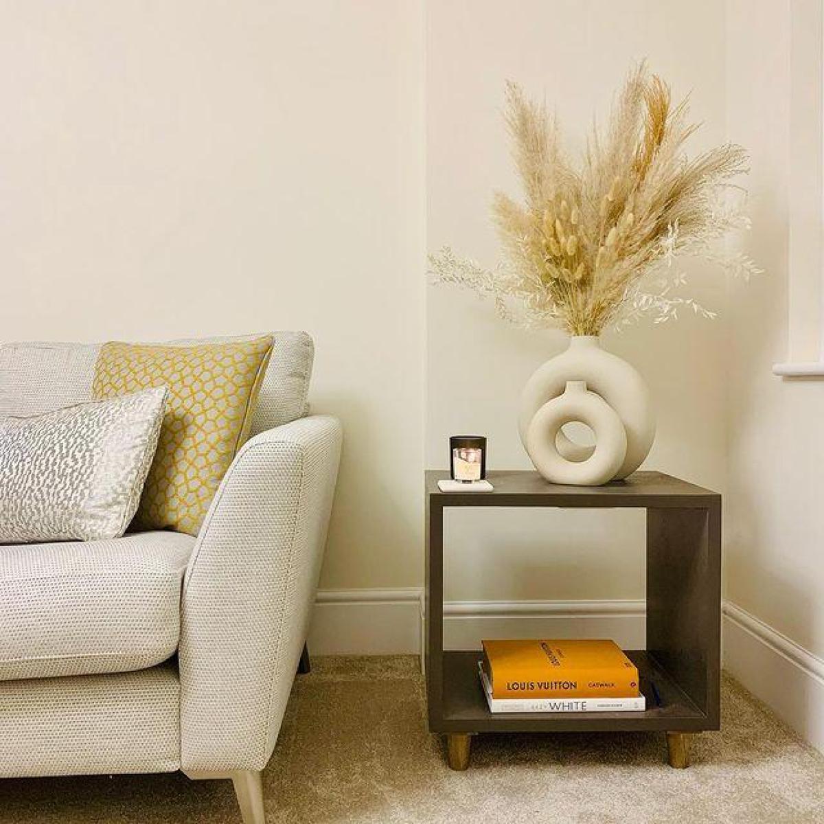 Hudson Living Bergen Scandi Cube Side Table | Outlet