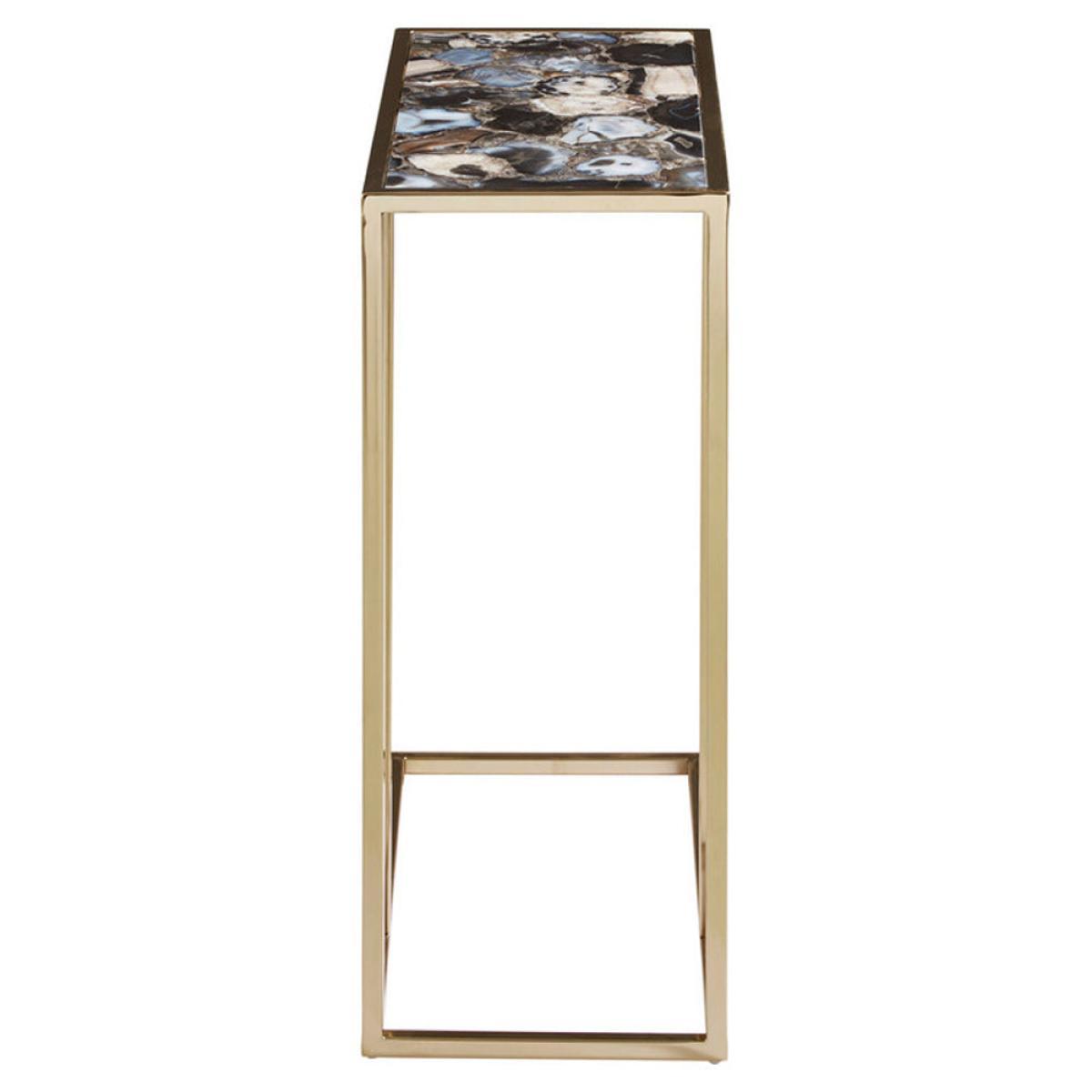 Olivia's Black Agate Sofa Table – image 2