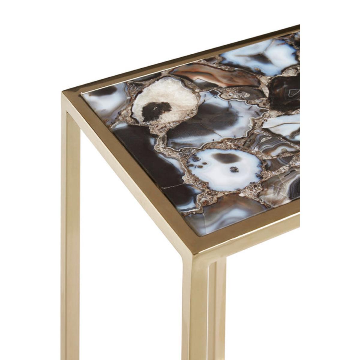 Olivia's Black Agate Sofa Table – image 3