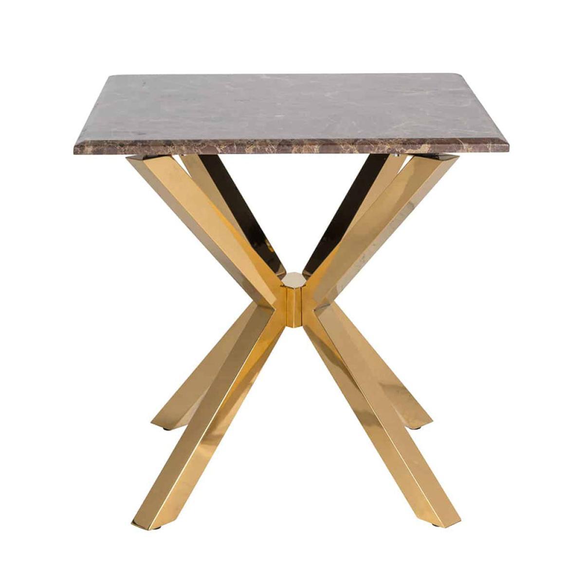 Richmond Conrad Gold And Brown Side Table – image 3