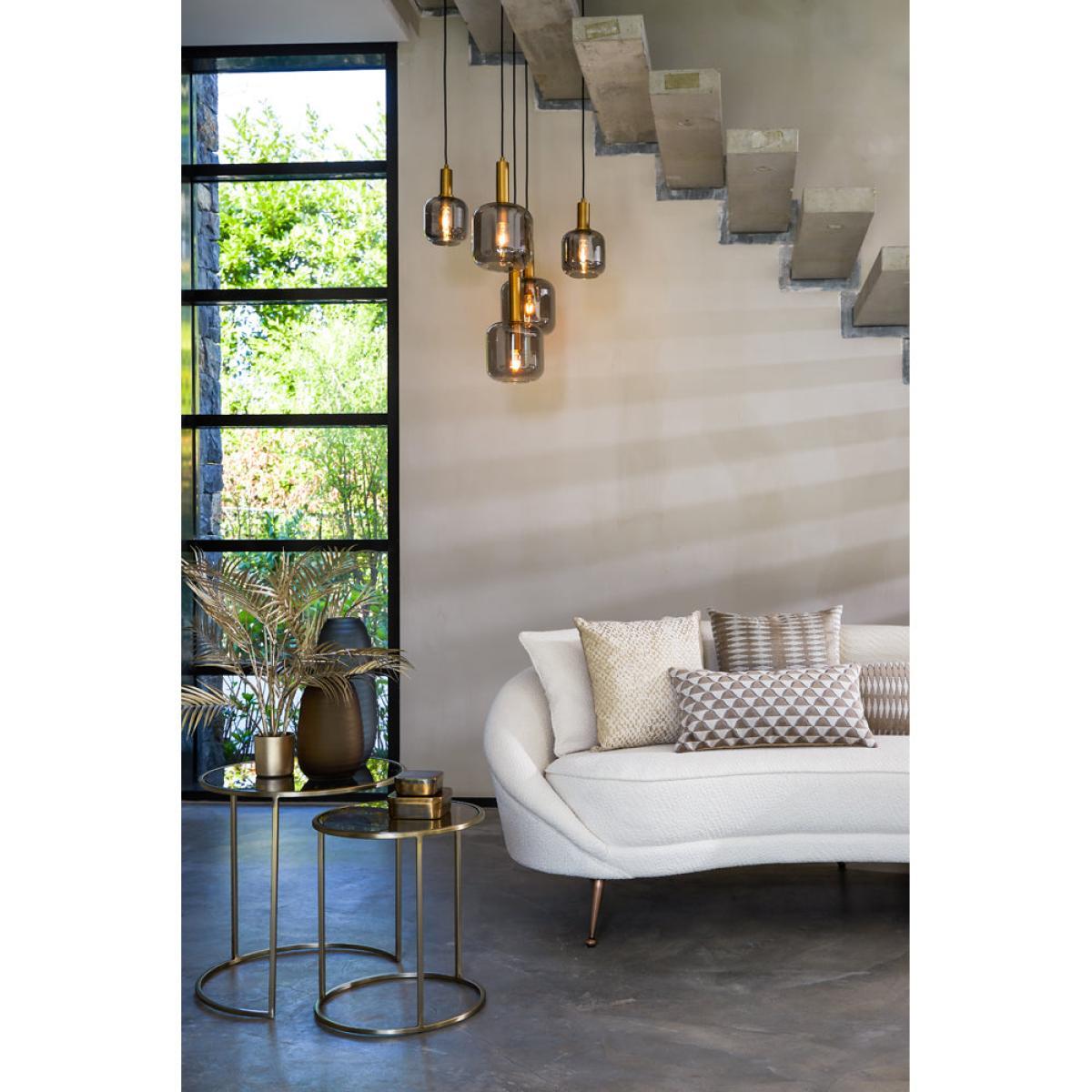 Light & Living Duarte Side Table Brown And Light Gold Set of 2 – image 3