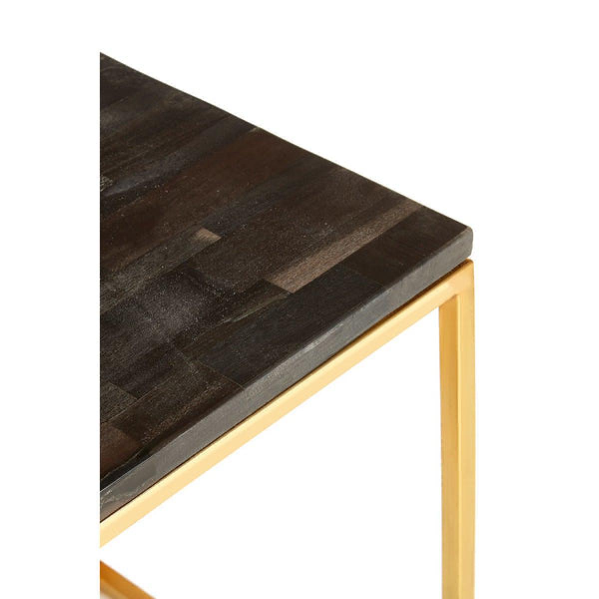 Olivia's Riley Side Table Dark Petrified Wood – image 3