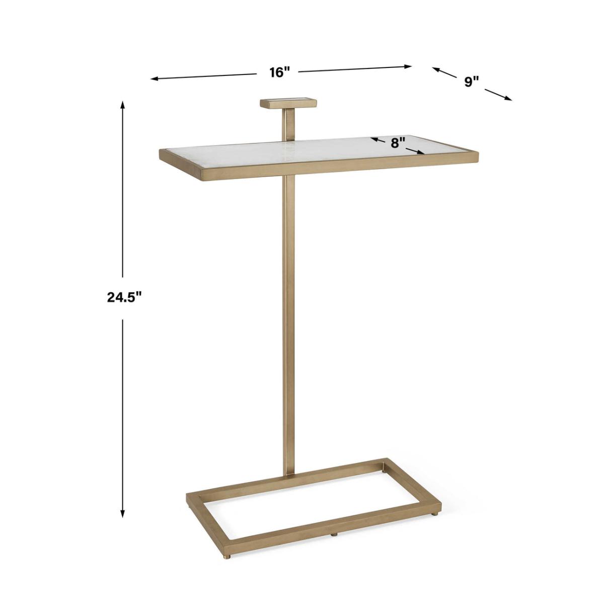 Uttermost Black Label Jewel Pull Up Accent Table - Rectangle – image 5
