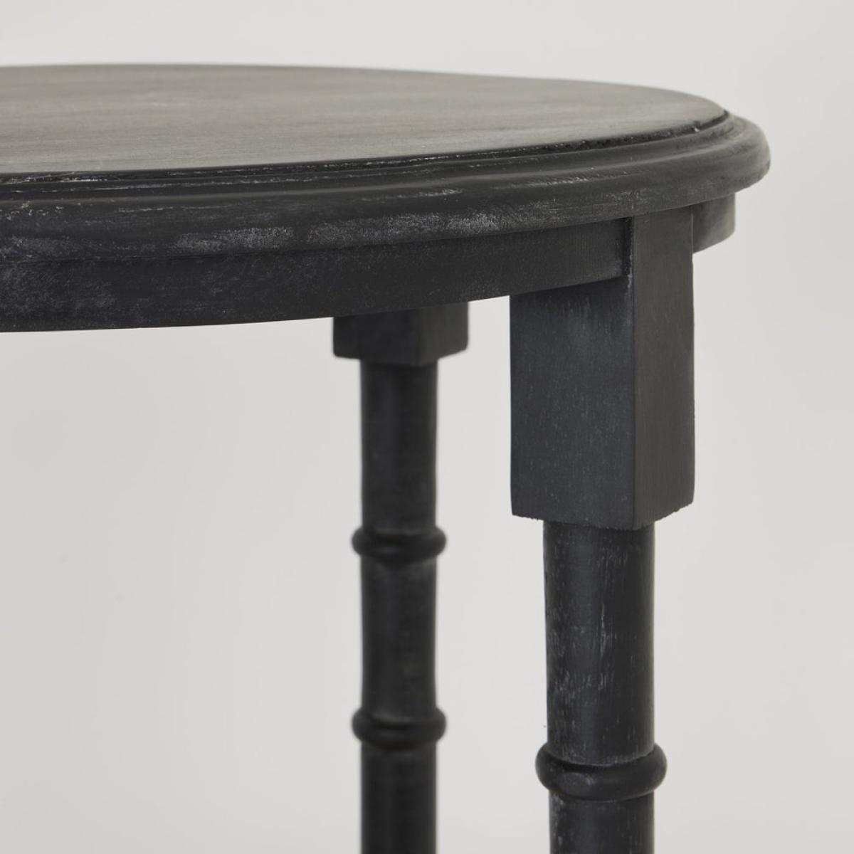 Hill Interiors Raffles Tall Round Side Table in Black – image 2