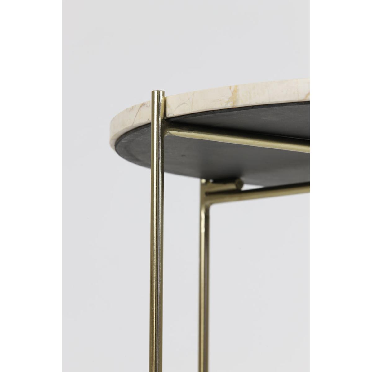 Light & Living Besot Side Table Brown And Gold Set of 2 – image 5