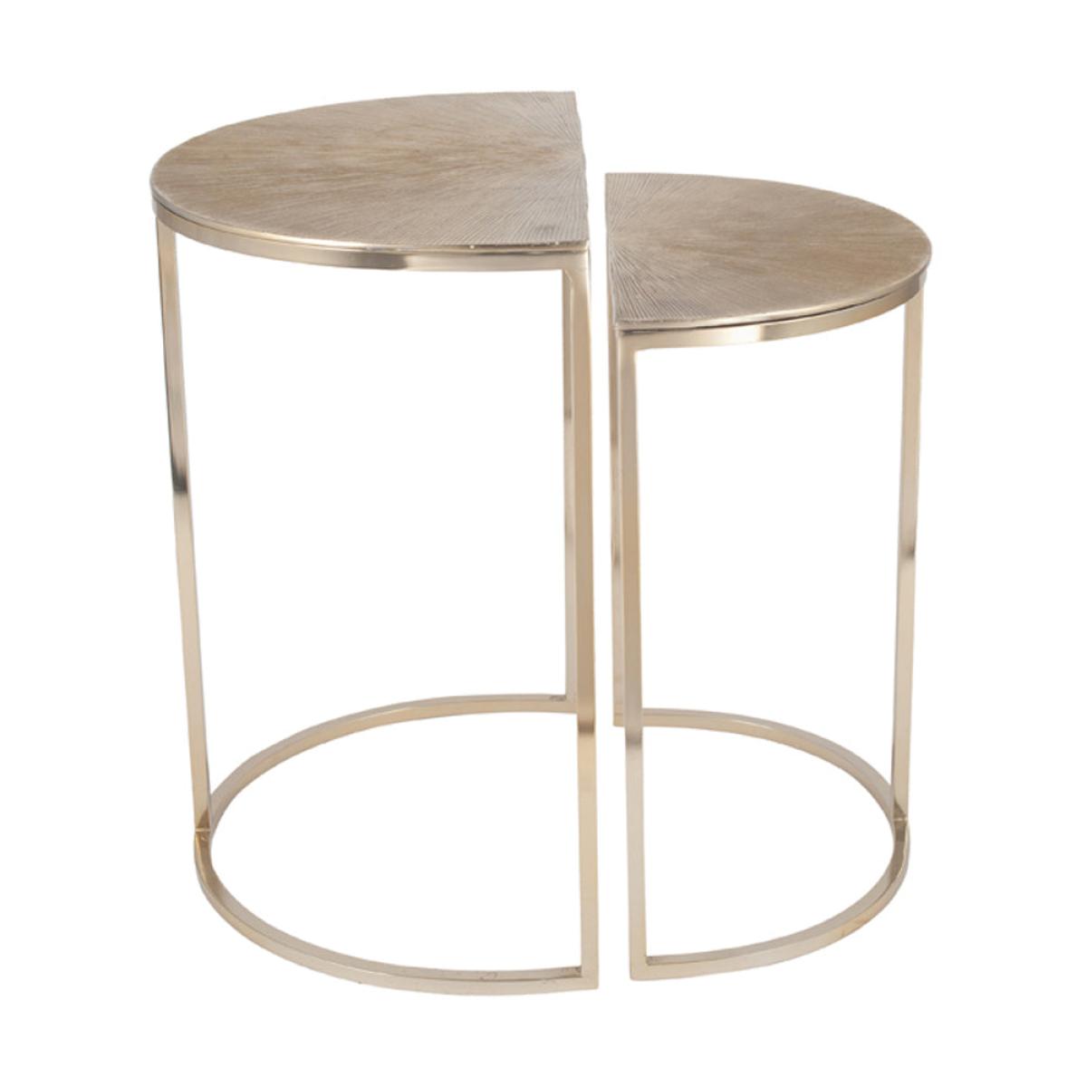 Olivia's Bentley Set of 2 Half Moon Tables – image 2