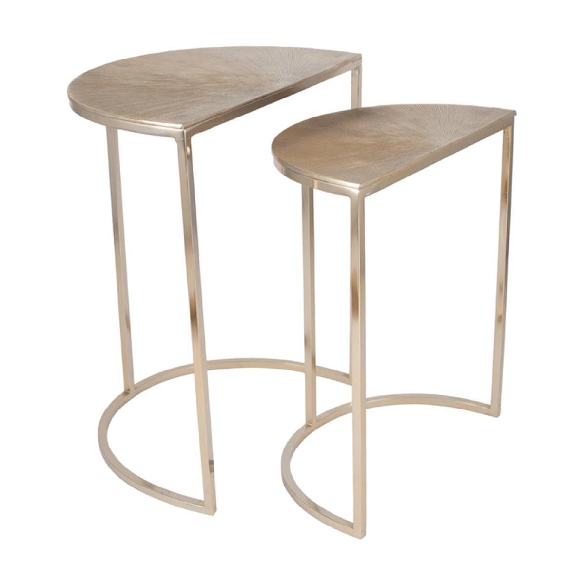 Olivia's Bentley Set of 2 Half Moon Tables – image 4
