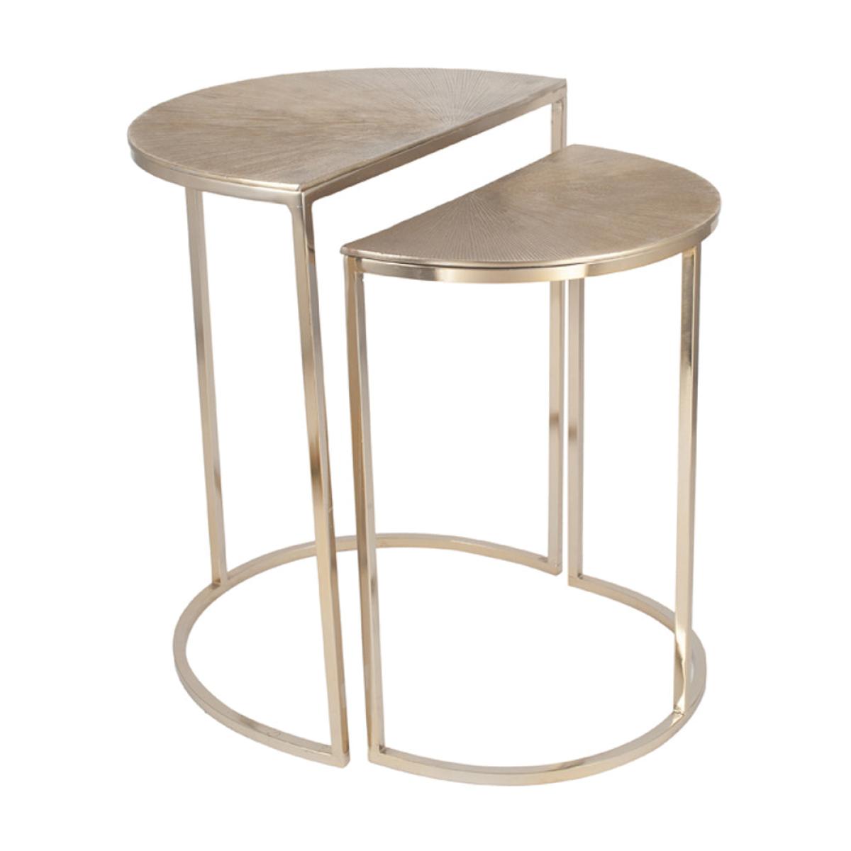 Olivia's Bentley Set of 2 Half Moon Tables – image 5