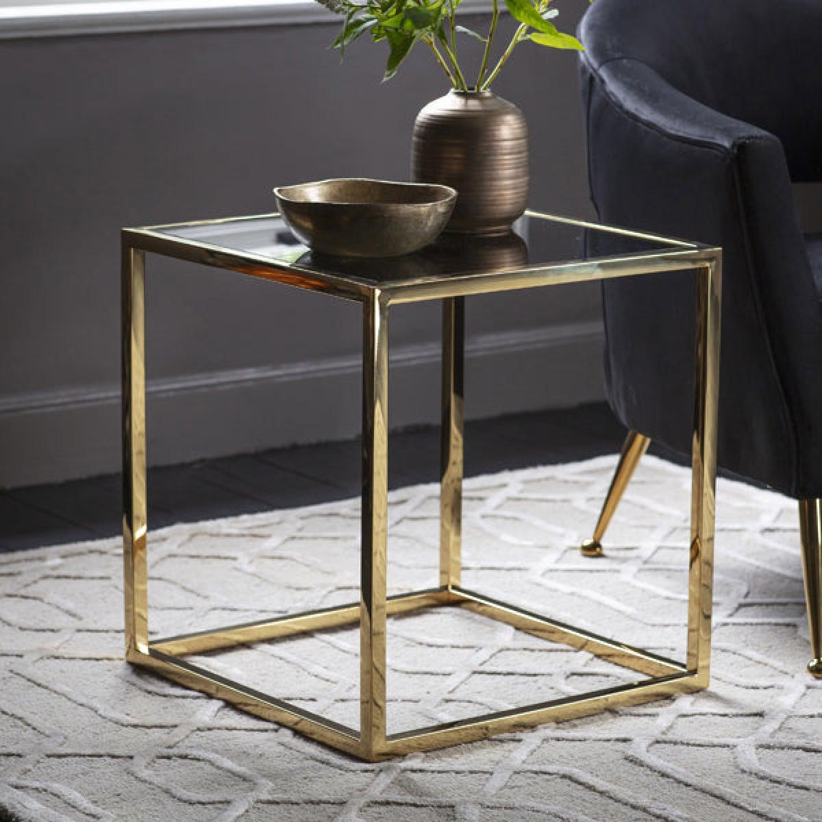 Gallery Direct Santorini Side Table Gold | Outlet – image 2
