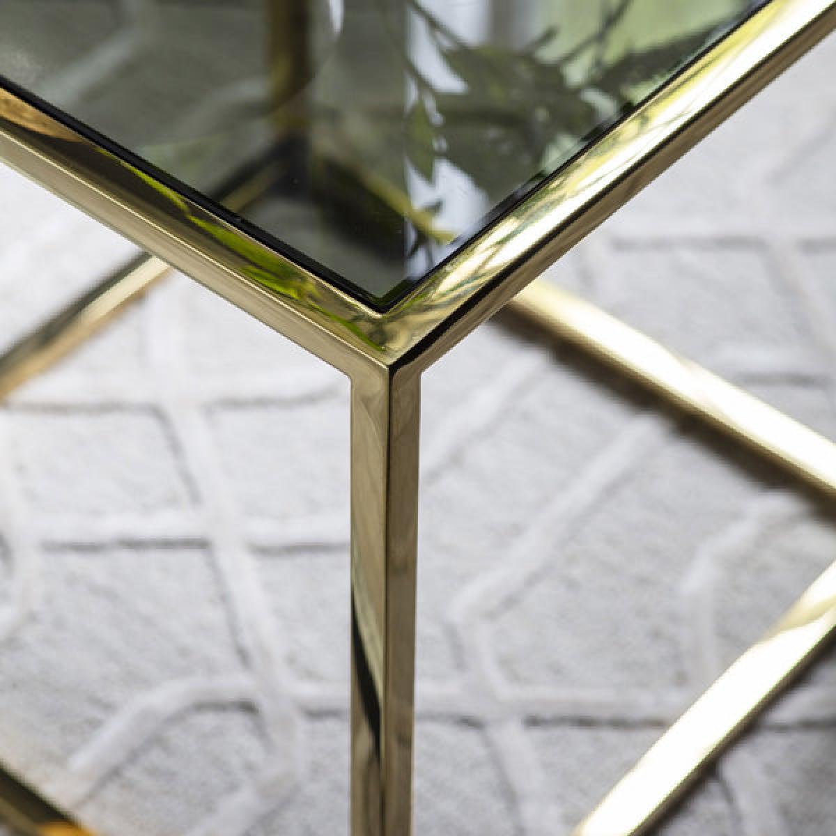 Gallery Direct Santorini Side Table Gold | Outlet – image 3