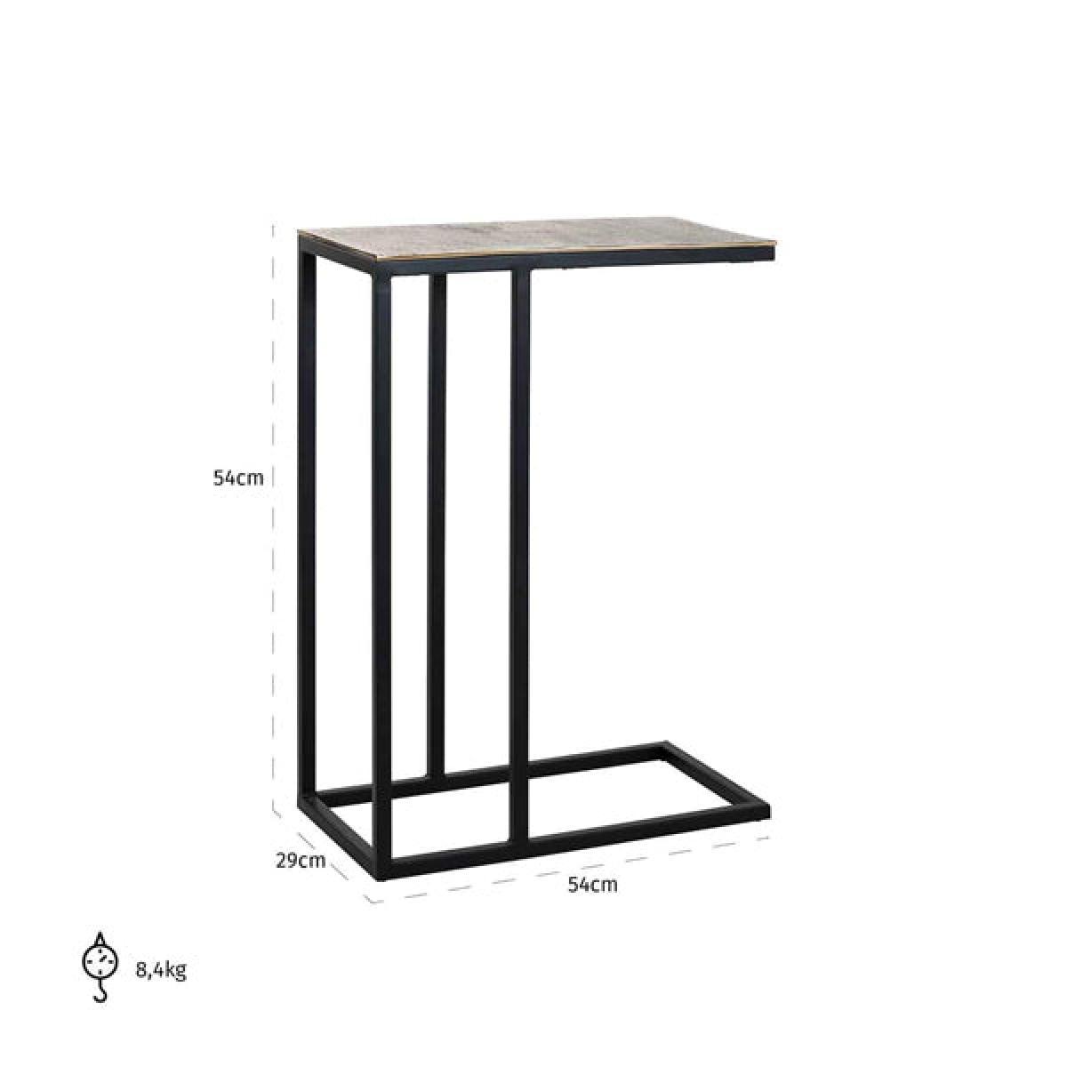 Richmond Calloway For Sofa Champagne Gold Side Table – image 5