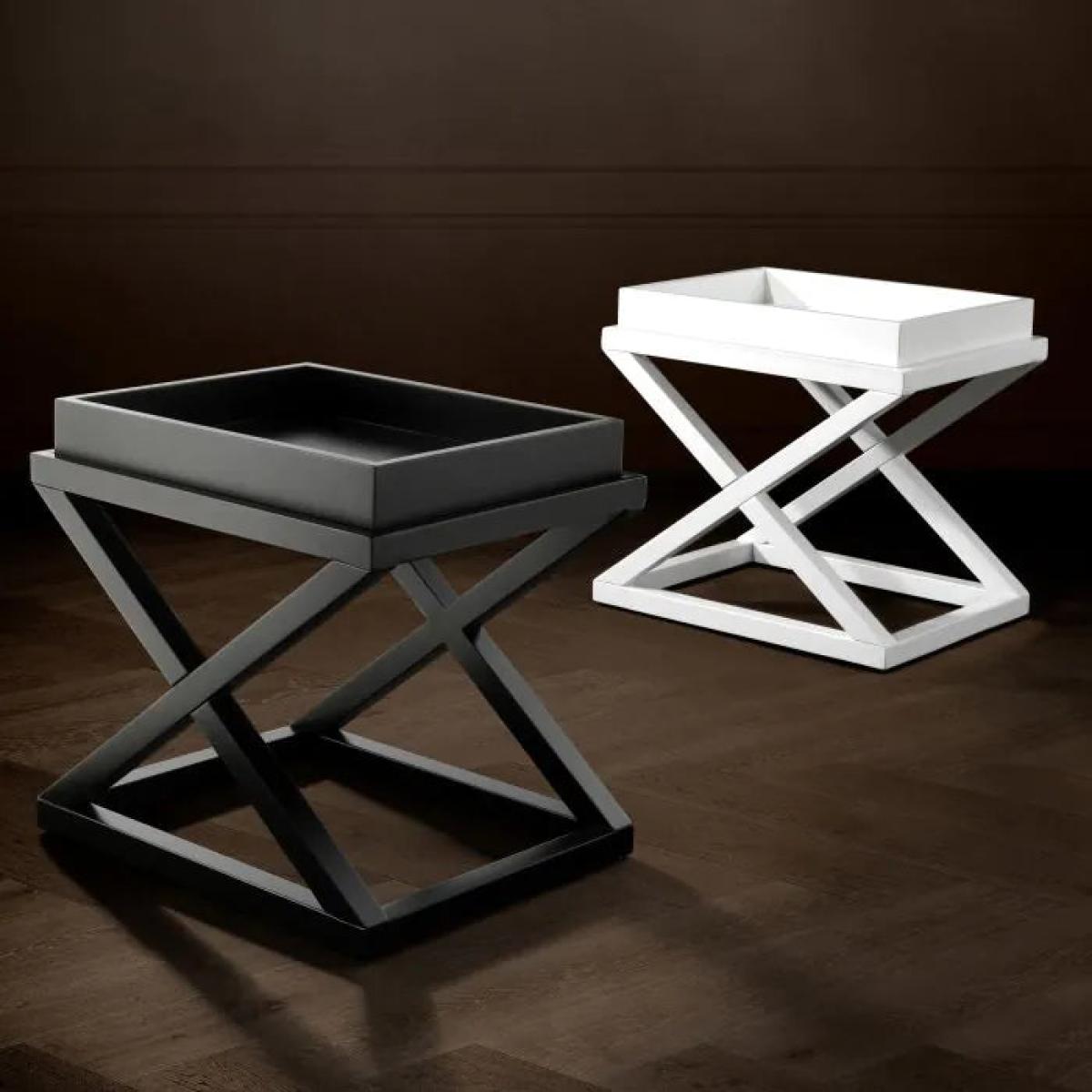 Eichholtz Mcarthur Side Table in Waxed Black Finish – image 2