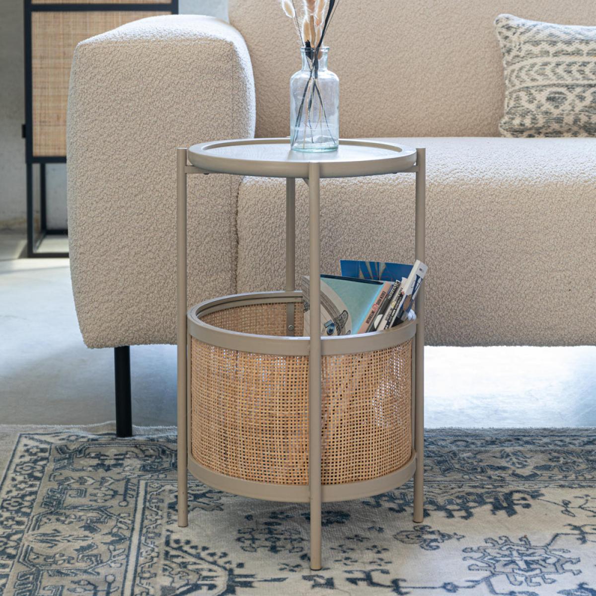 Olivia's Nordic Living Collection Maki Side Table in Sand – image 2