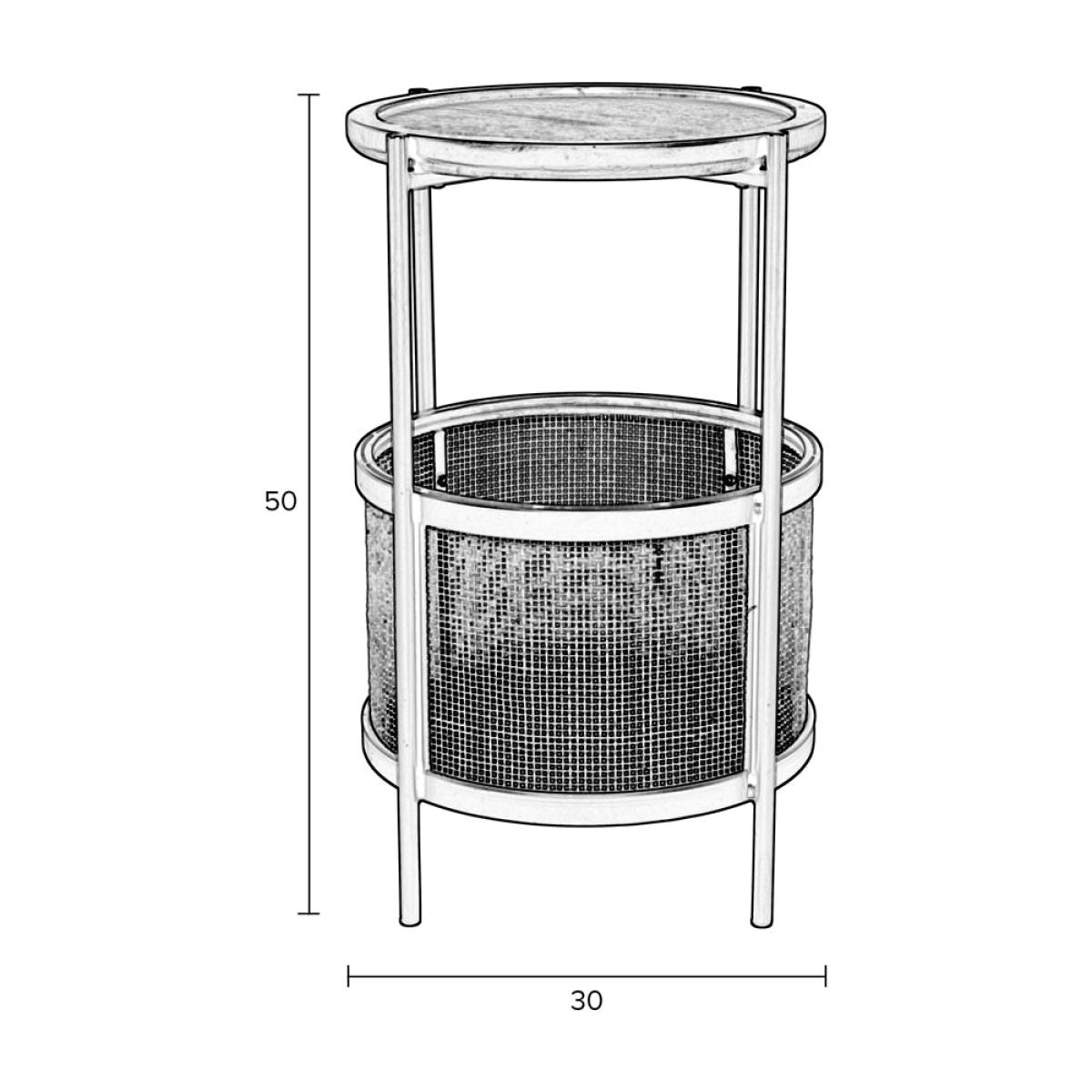 Olivia's Nordic Living Collection Maki Side Table in Sand – image 8