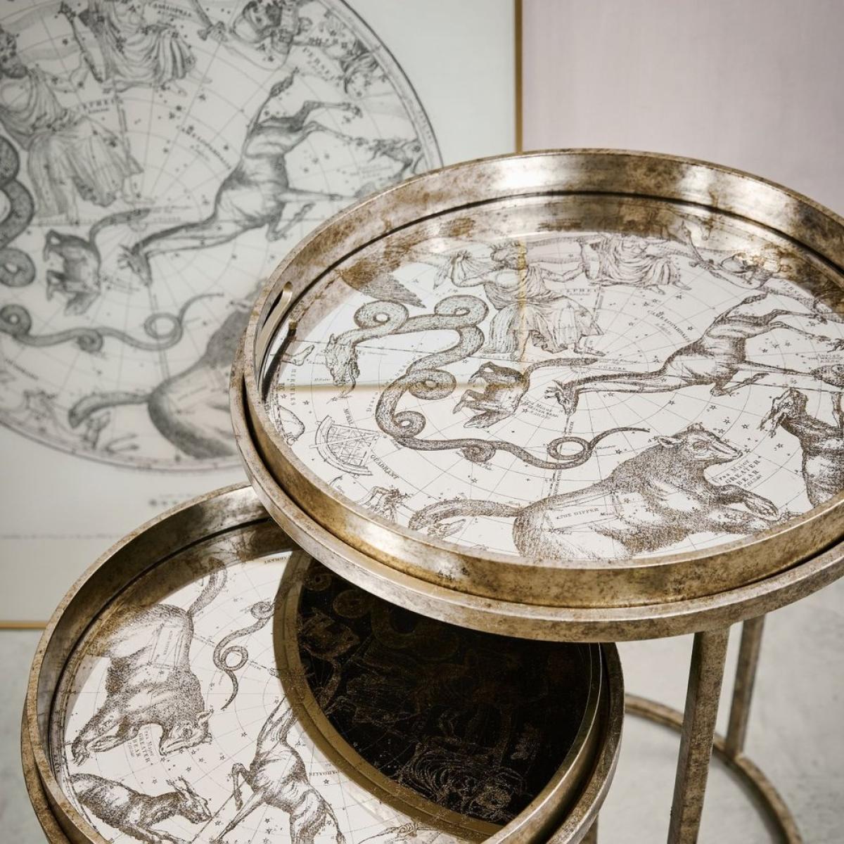 Libra Interiors Constellation Map Set Of Two Side Tables | Outlet – image 6