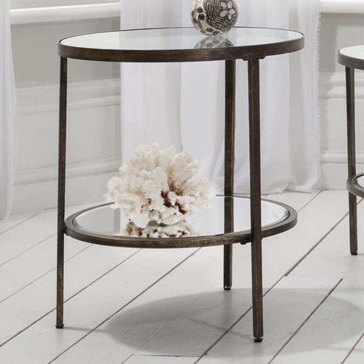 Gallery Direct Hudson Side Table in Aged Bronze