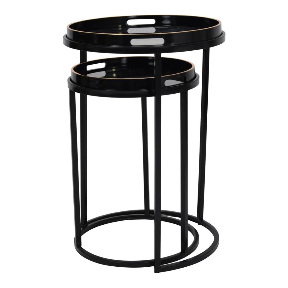 Libra Urban Botanic Collection - Vesuvius Black And Gold Set Of 2 Tables – image 3