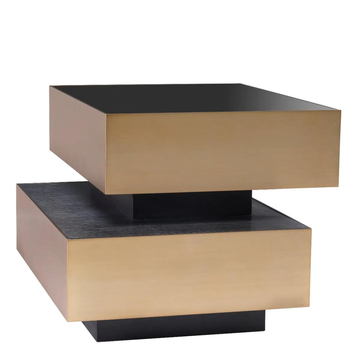 Eichholtz Shelton Side Table in Brushed Brass Finish – image 2
