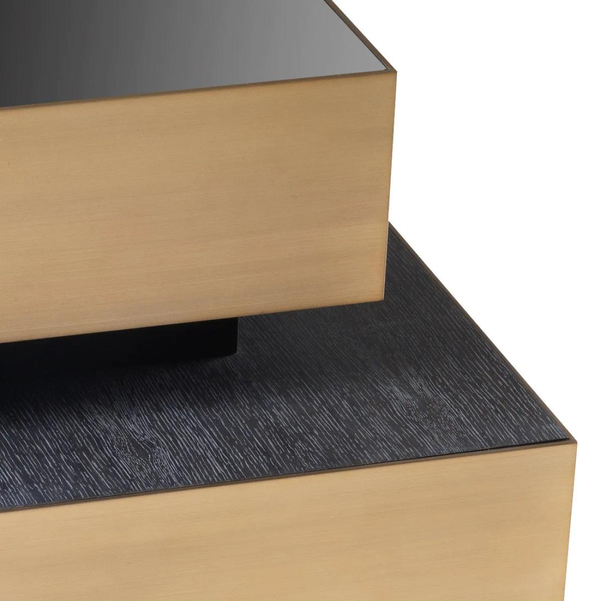 Eichholtz Shelton Side Table in Brushed Brass Finish – image 4