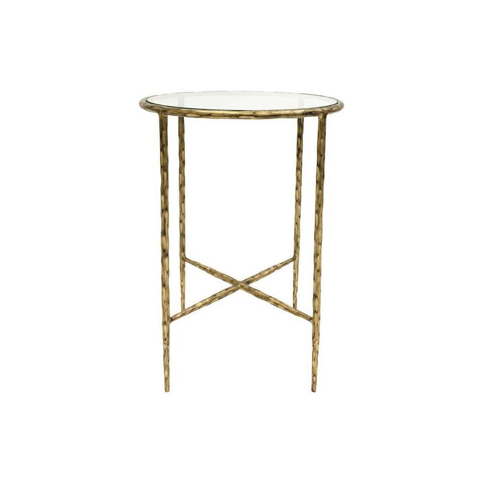 Libra Patterdale Aged Champagne Side Table – image 2