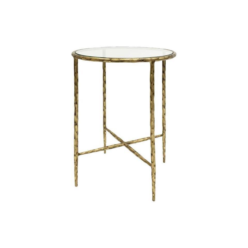 Libra Patterdale Aged Champagne Side Table – image 1