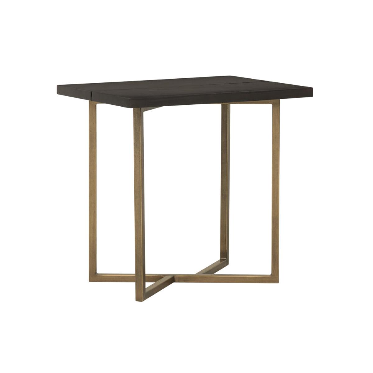 Olivia's Overbury Chocolate Brown Side Table – image 2