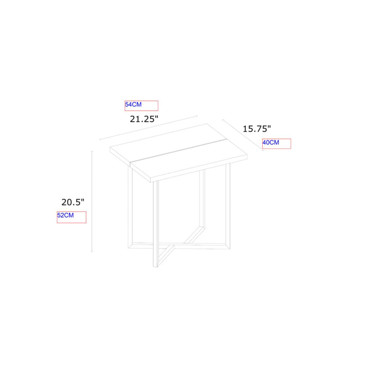 Olivia's Overbury Chocolate Brown Side Table – image 7